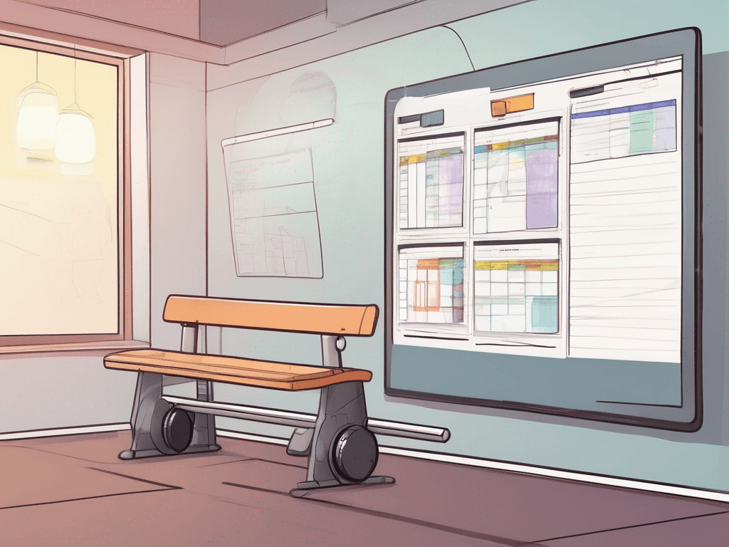 Editorial illustration of a coach planning weekly workflow with basketball drills software on tablet