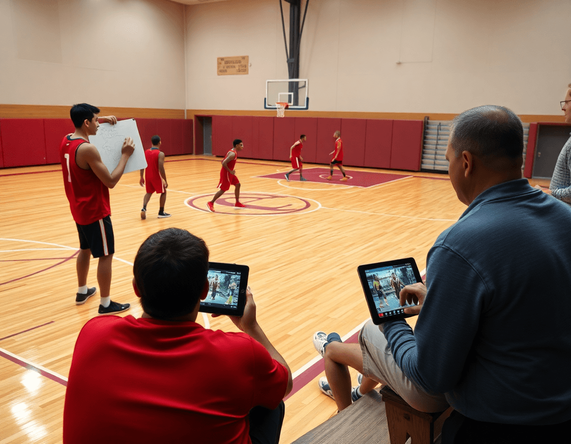 Coaches integrate basketball drills app with video clips to boost basketball development during drills.