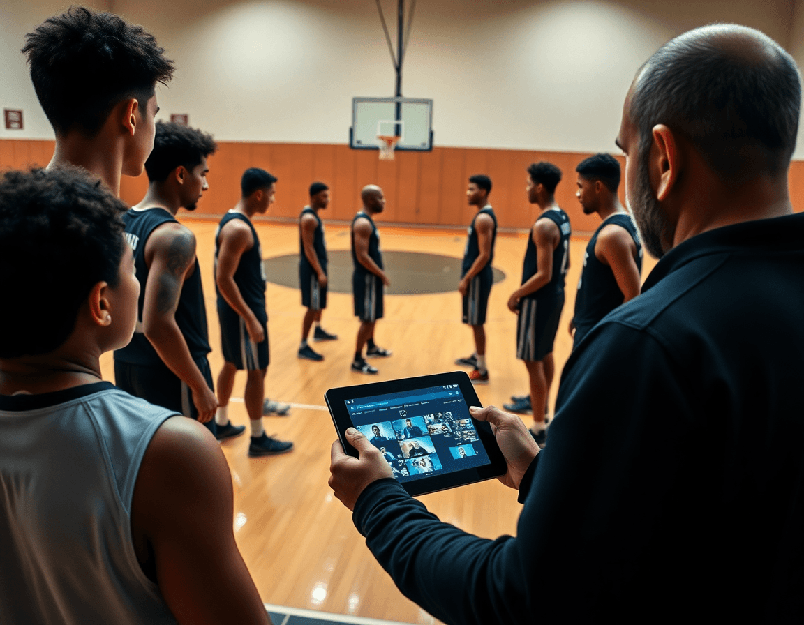 Video review of rotations for Syracuse 2-3 zone defense on a basketball court.