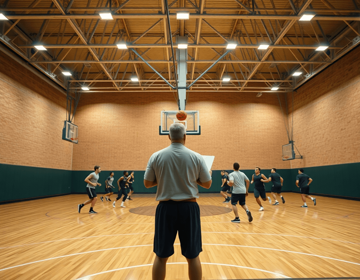 Plan semanal de defensa para baloncesto: 5 ejercicios de defensa individual baloncesto en gimnasio.