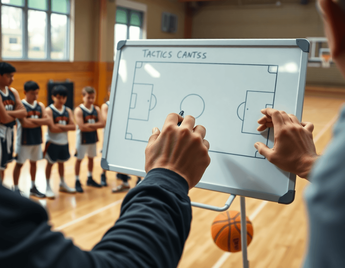 Planificación semanal de baloncesto junior real madrid barcelona en la cancha de baloncesto.