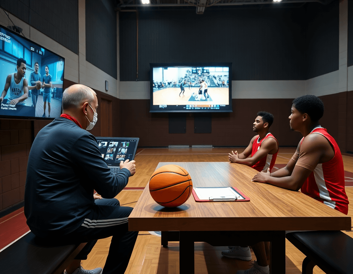 Studio de baloncesto pivot alero y base: editando clips para pivotes y perímetro.