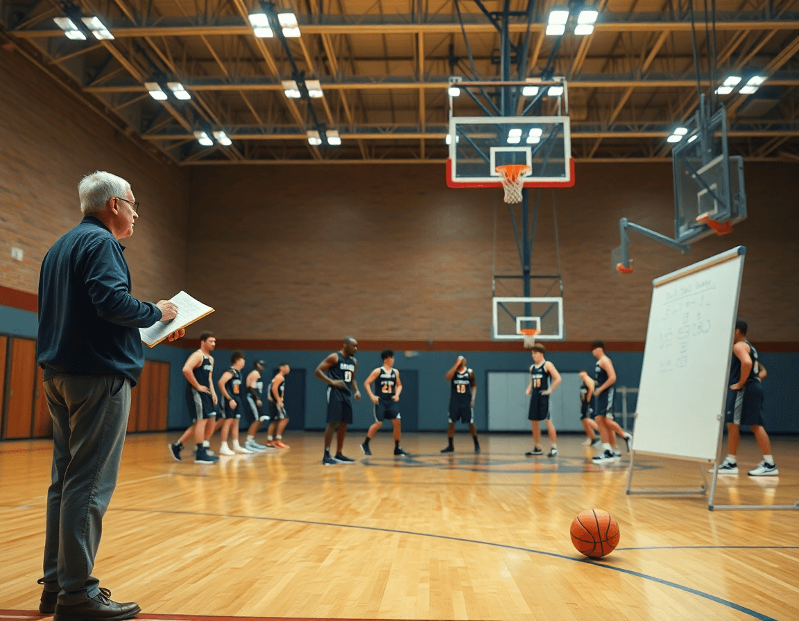 Baloncesto que es y como se juega se observa durante una sesión de entrenamiento de baloncesto real.