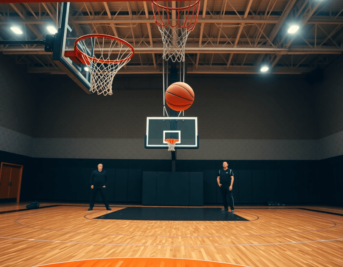 Tiro libre en baloncesto: enfoque en la mecánica de la muñeca y la liberación del balón.