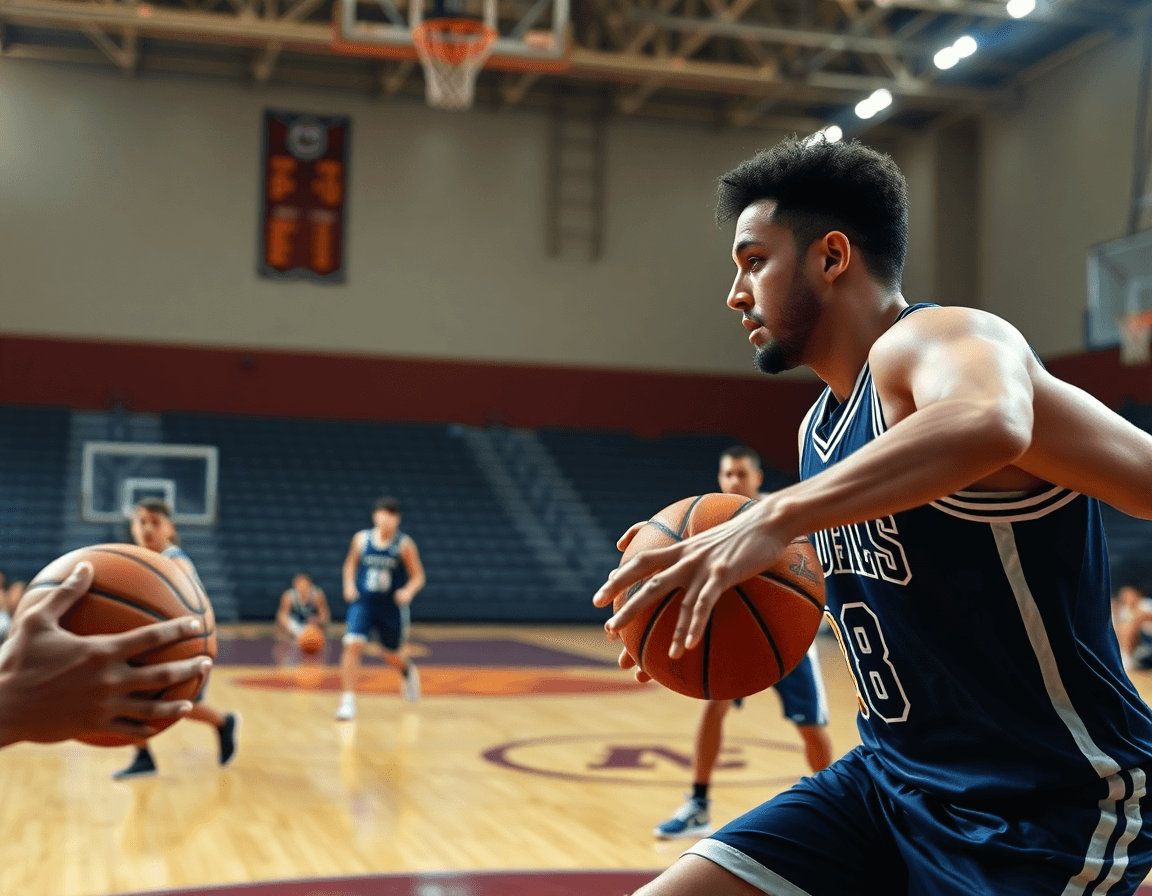 Lecturas ofensivas y respuestas defensivas ante defensa pick and roll baloncesto en acción durante entrenamiento.