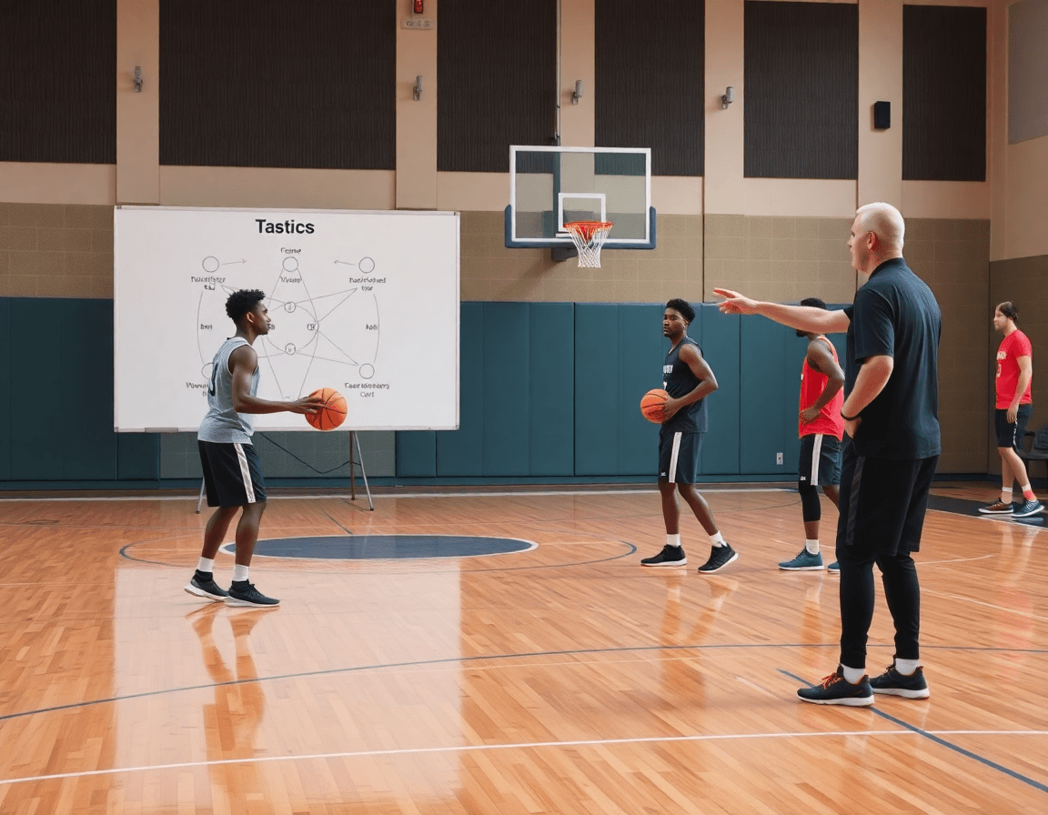 Ejercicios minibasket pasar y cortar con el balón en la cancha, visto desde el costado.