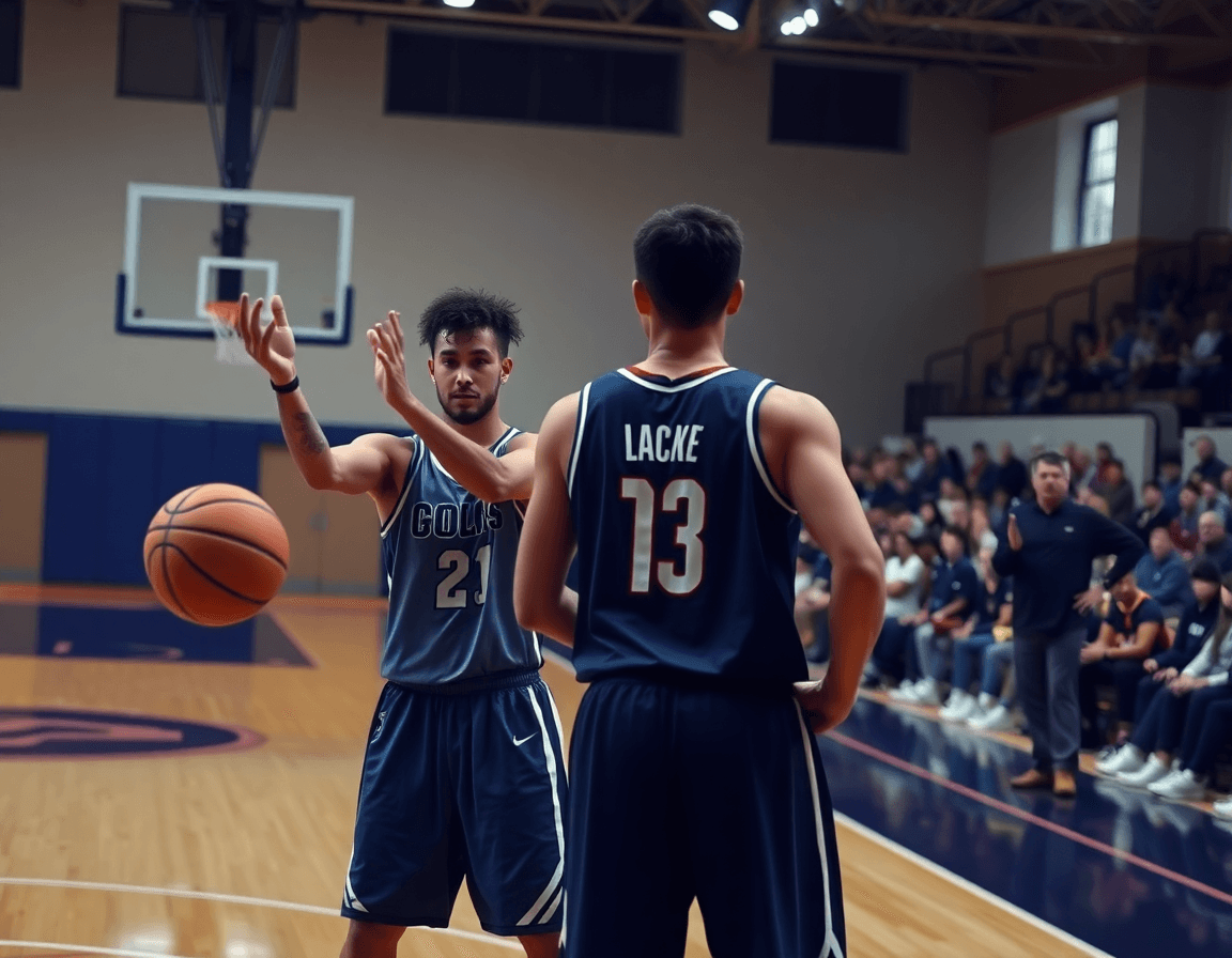 Pizarra tactica baloncesto personalizada mostrando jugadas clave en la pizarra durante la práctica.