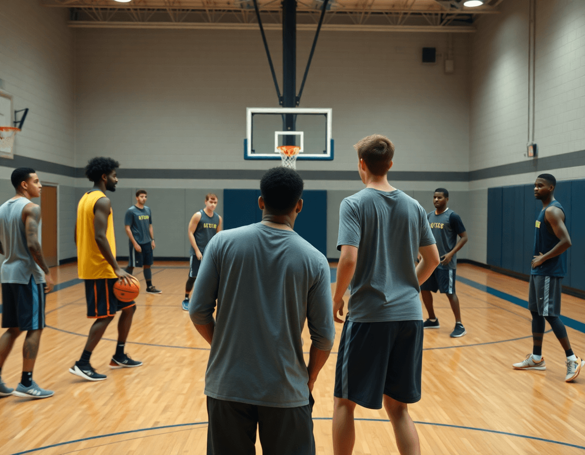 Exercice basket défense en séance type de 60 minutes, coach supervise drills et transitions.