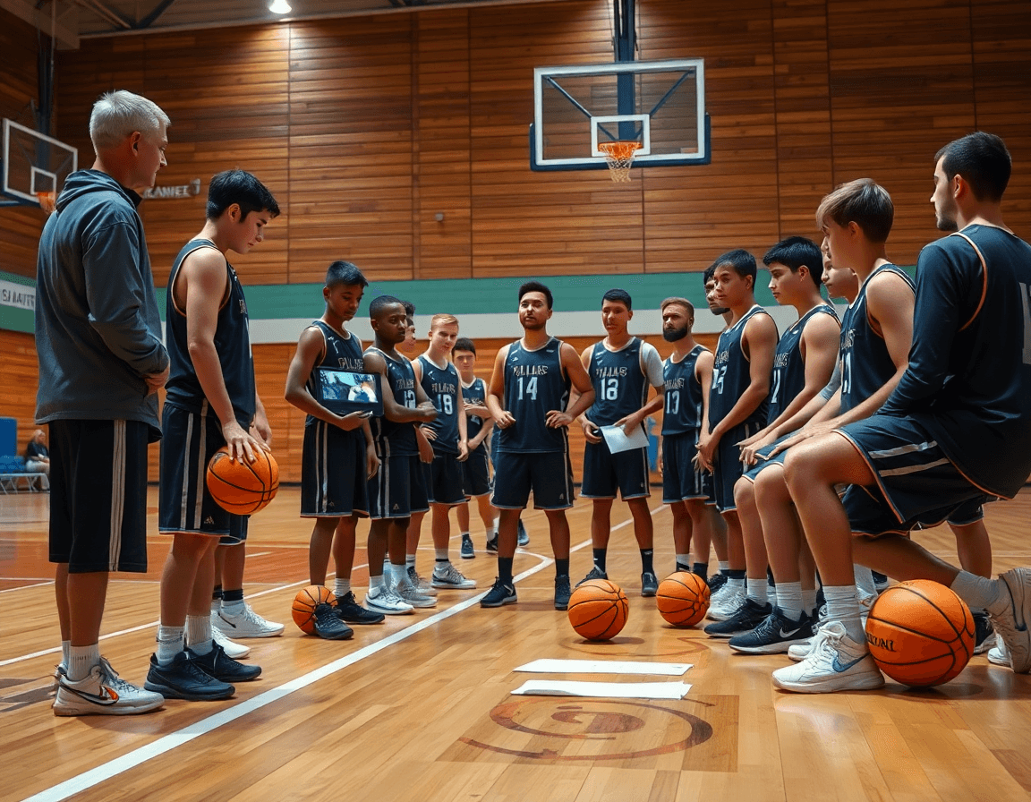 Video de progression pour l'exercice basket u15 filles sur banc pres du terrain.