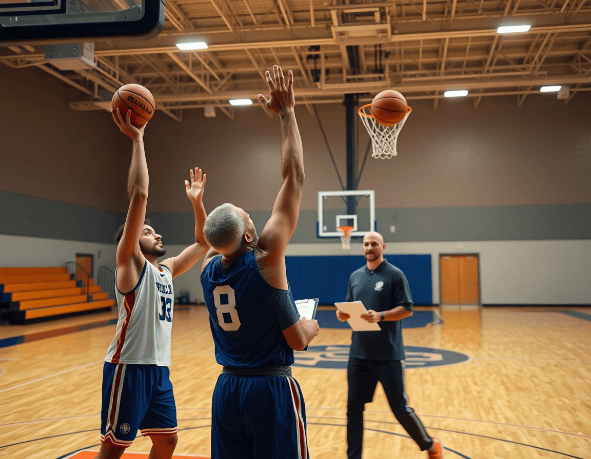 Exercice shoot basket u13: caméra montre la rotation des poignets et le rebond après tir.