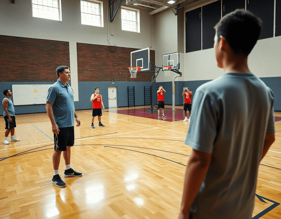 Coach évalue le meilleur panier selon les critères du coach sur le terrain.