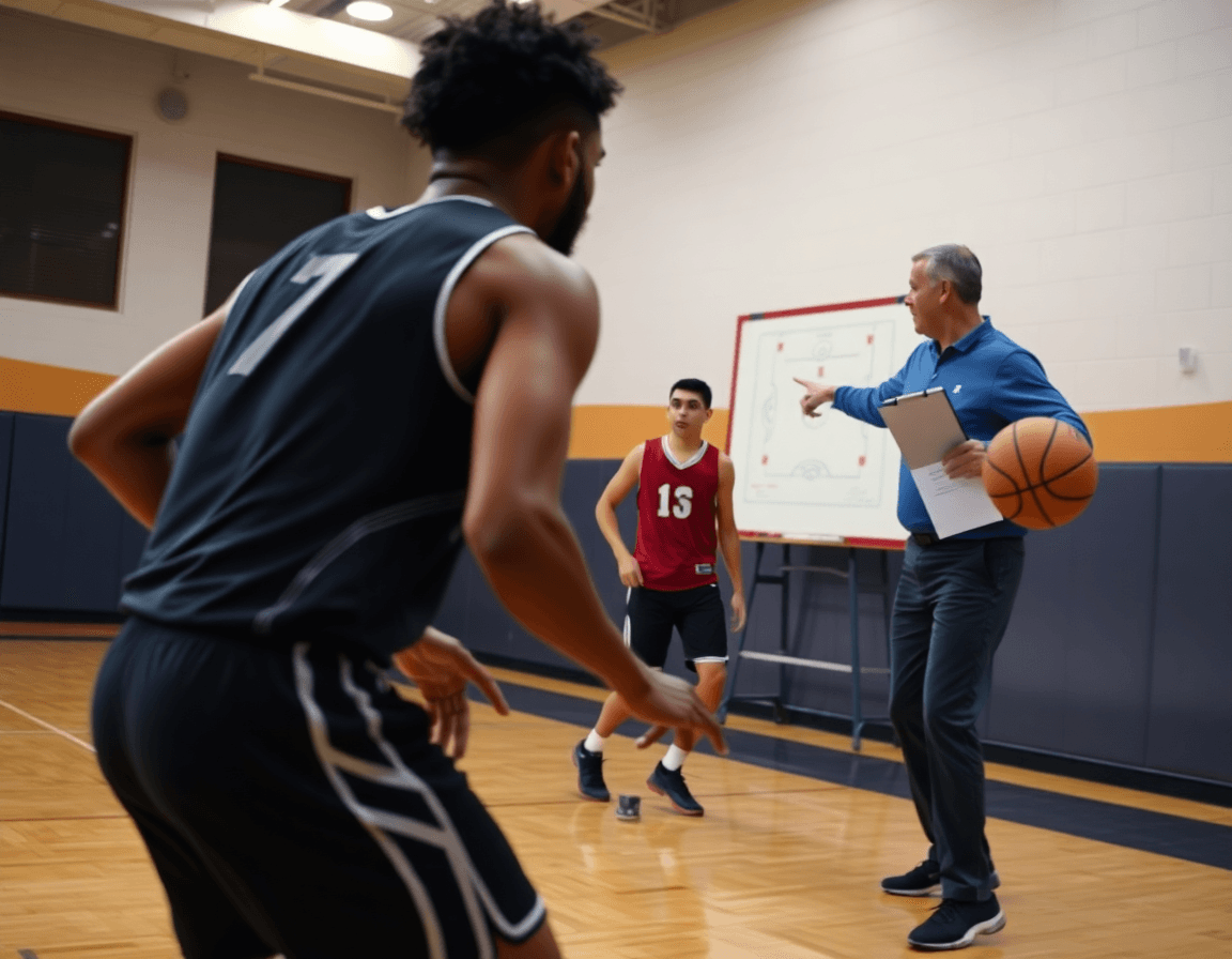 ala piccola basket cosa fa: atleta vicino all'angolo dribbla, coach spiega tattiche