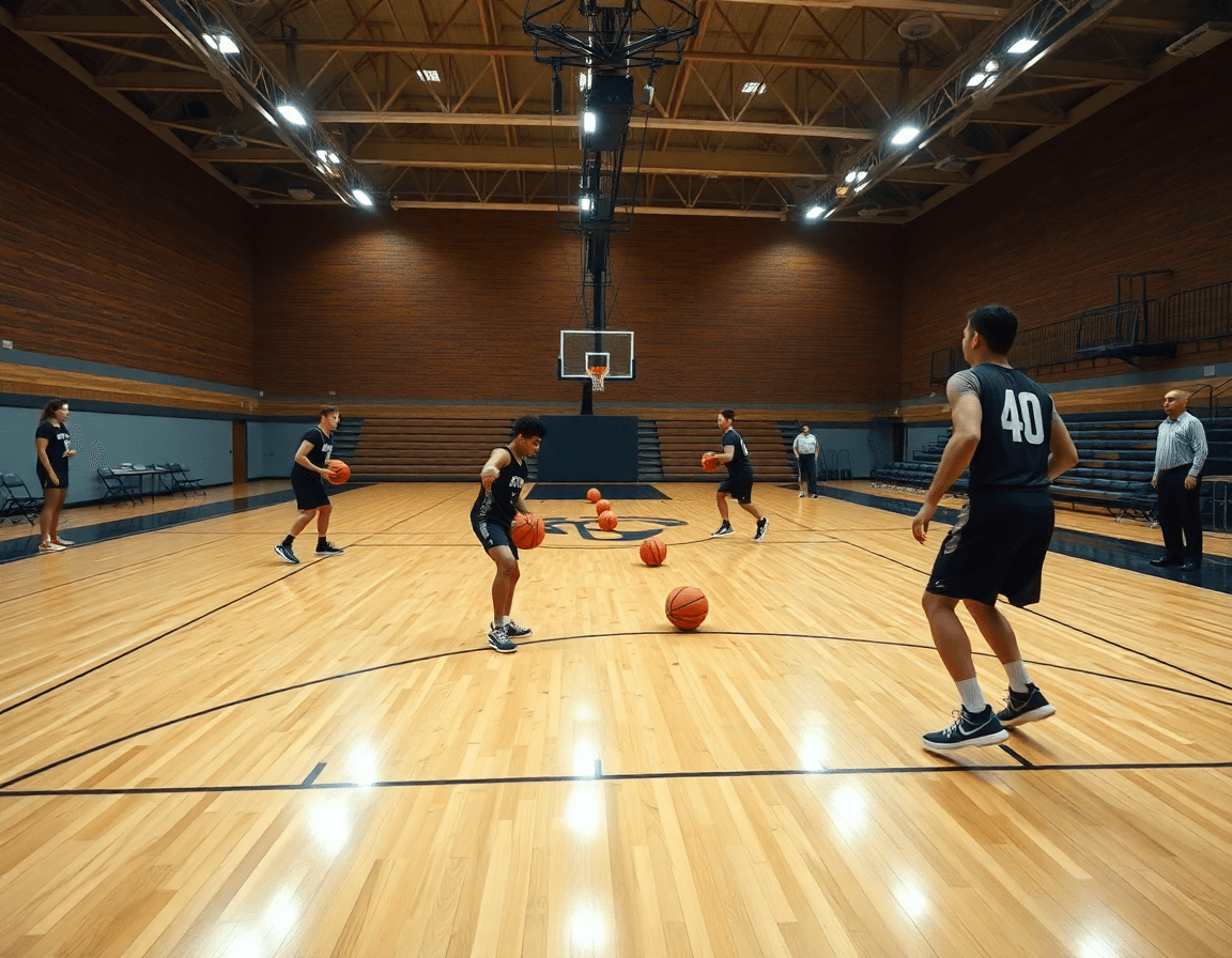 Esempi di drill con strumenti semplici per palleggio esordienti basket durante allenamento.